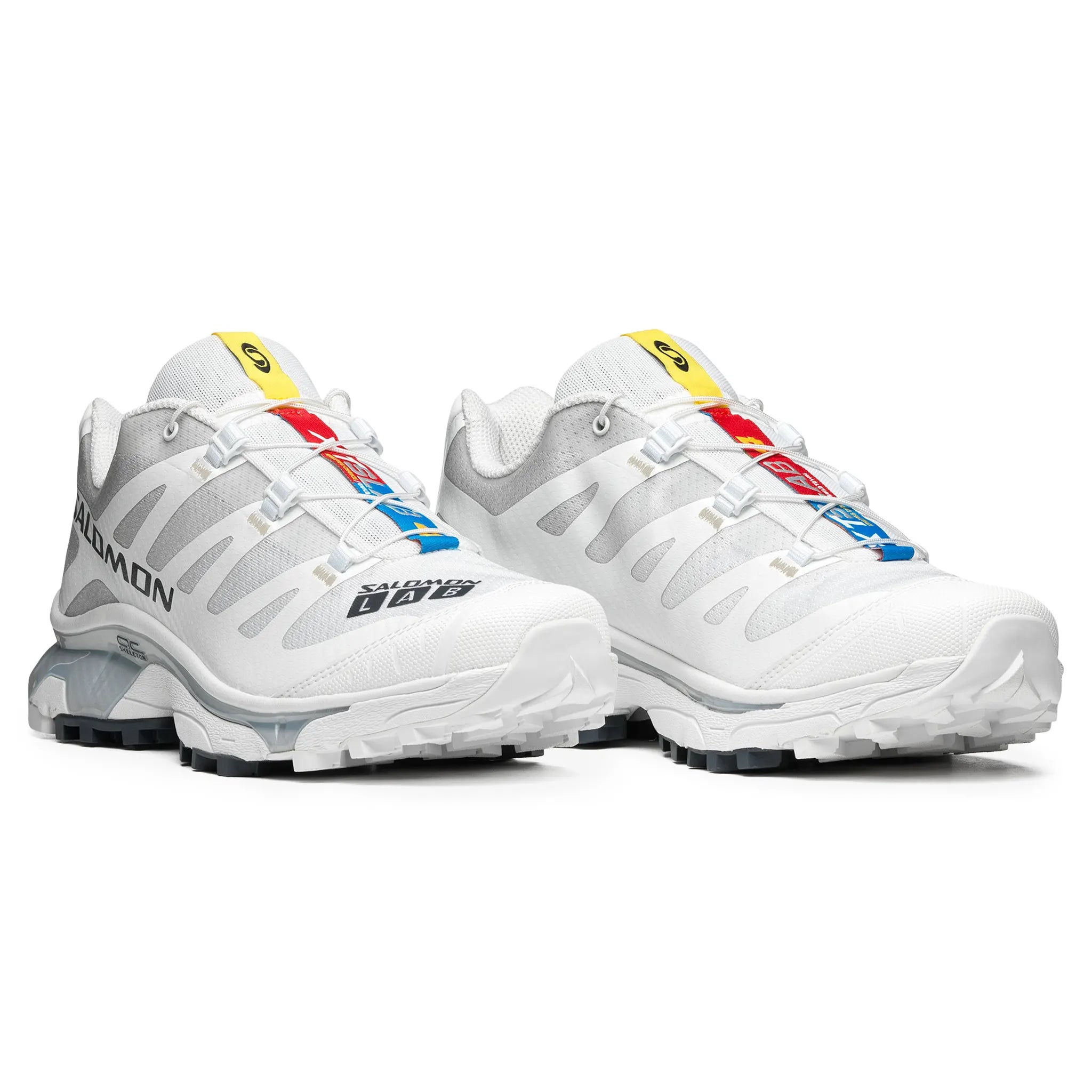 Front side view of Salomon XT-4 OG White Ebony Sneaker